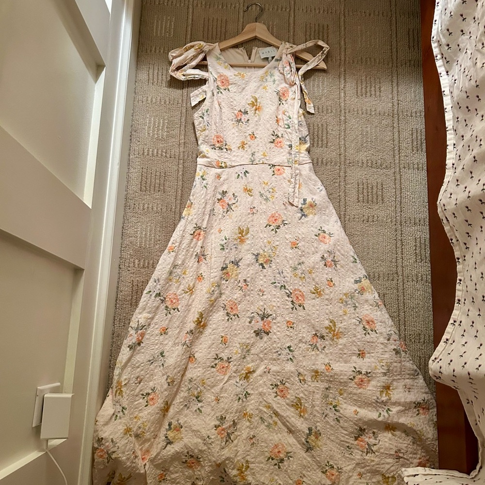 MABLE Floral women’s  Dress with Bow Straps